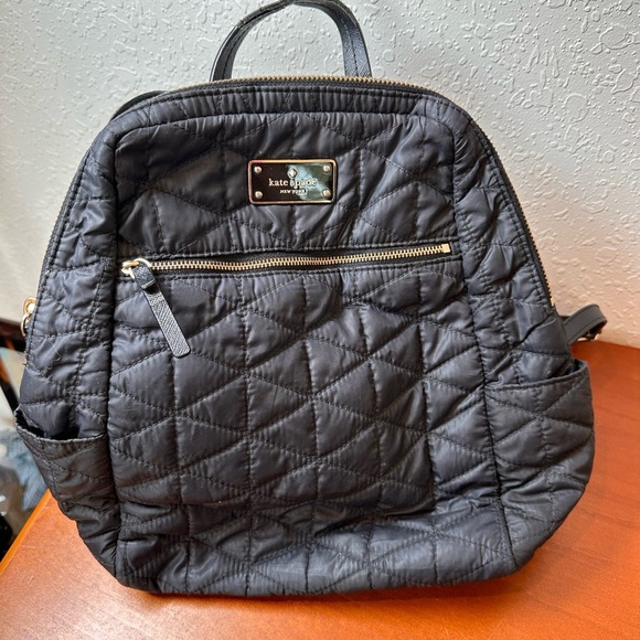 Kate Spade Hilo Backpack - Black Avenue Quilted - Picture 1 of 5